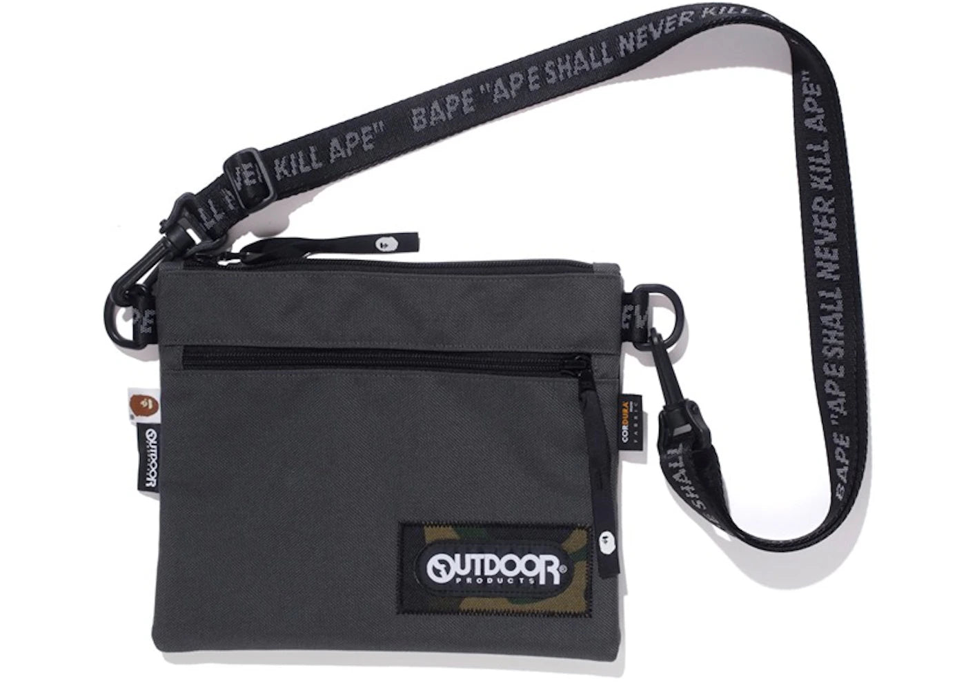 BAPE x Outdoors Products Mini Shoulder Bag Grey