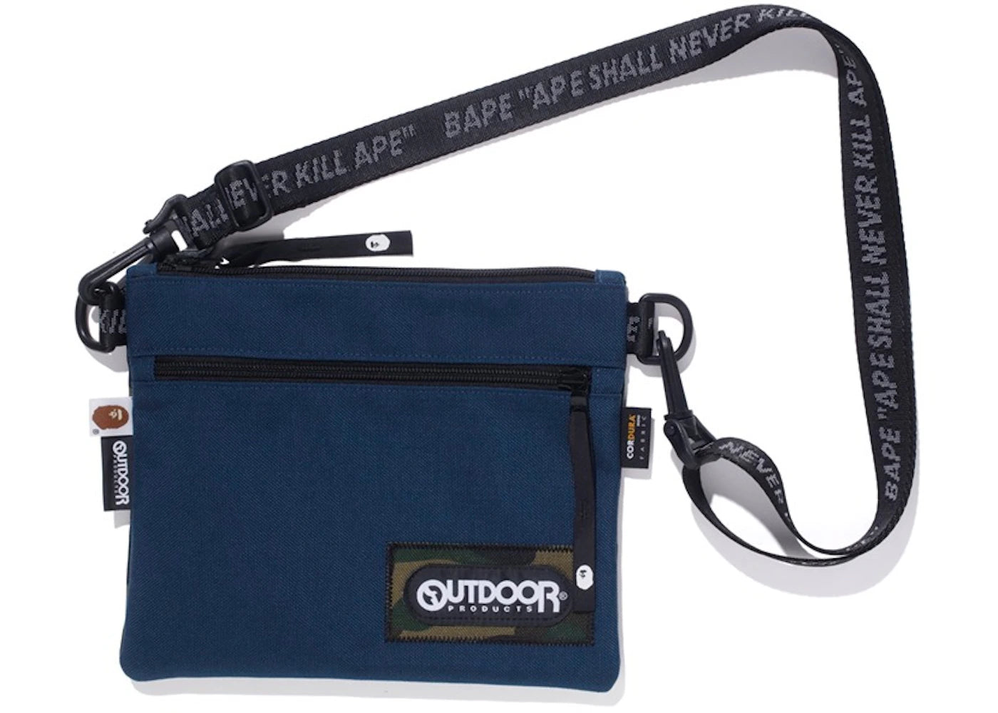 BAPE x Outdoors Products Mini Shoulder Bag Navy