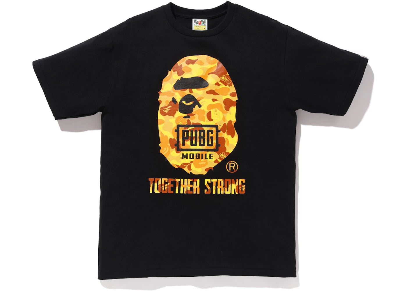 BAPE x PUBG Ape Head Tee Black