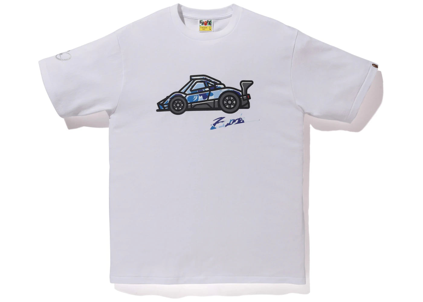 BAPE x Pagani Baby Graphic Tee White