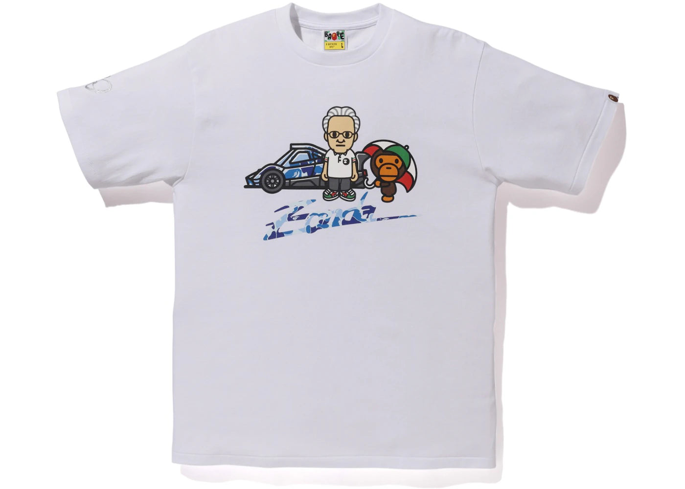 BAPE x Pagani Baby Milo Tee White