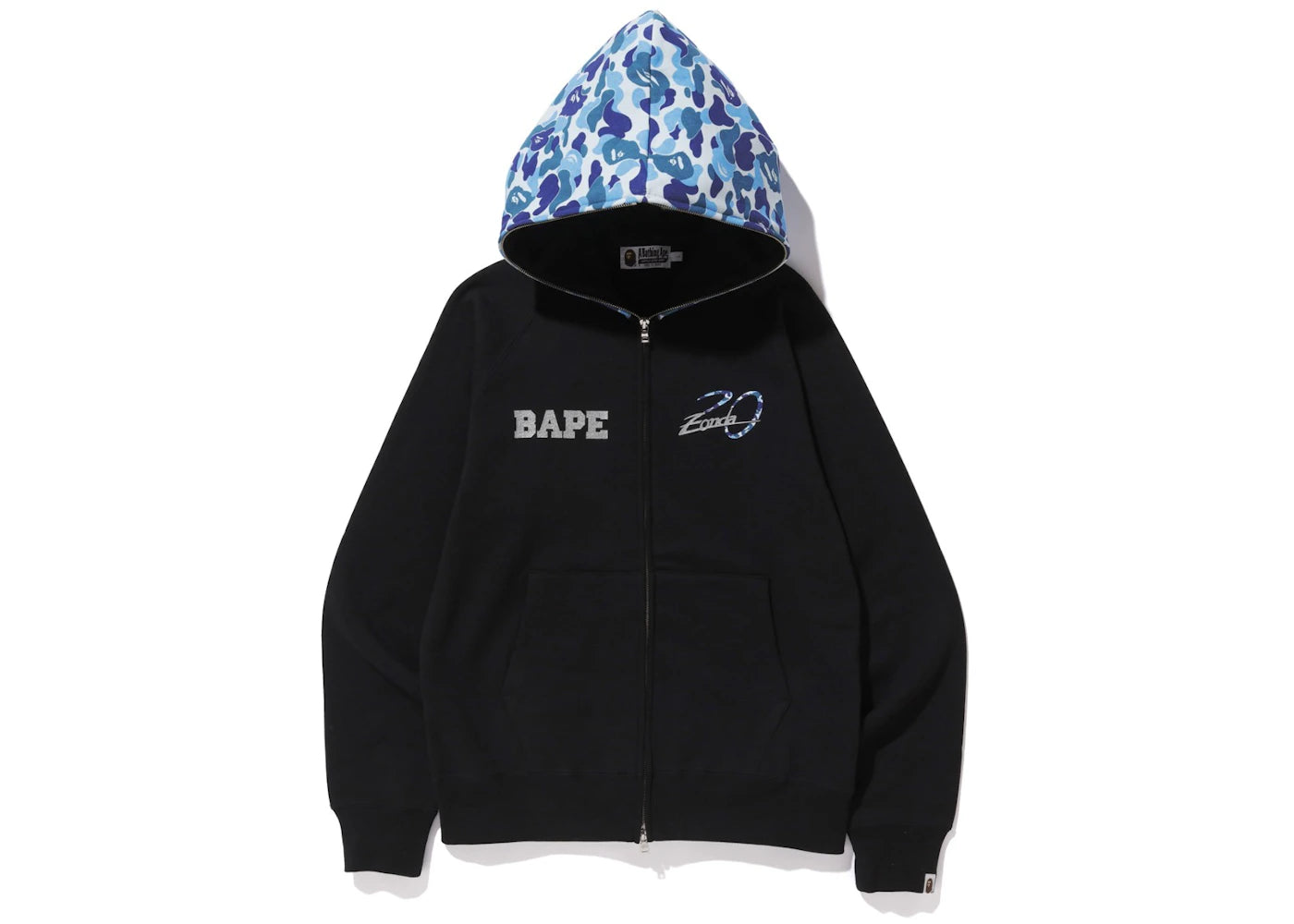 BAPE x Pagani Full Zip Hoodie Black