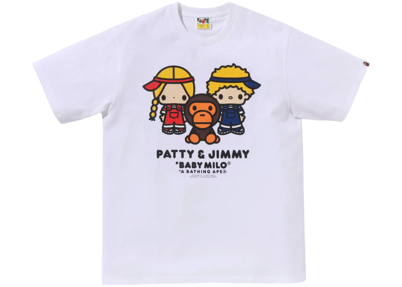 BAPE x Patty Jimmy Baby Milo Tee White