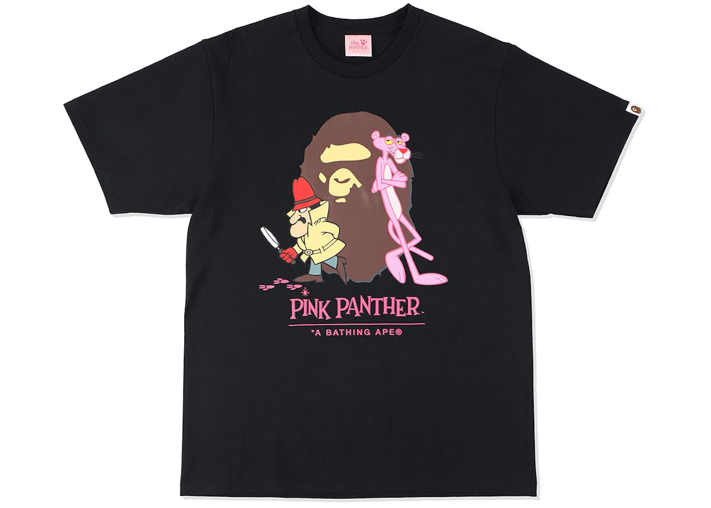 BAPE x Pink Panther Ape Head Tee Black