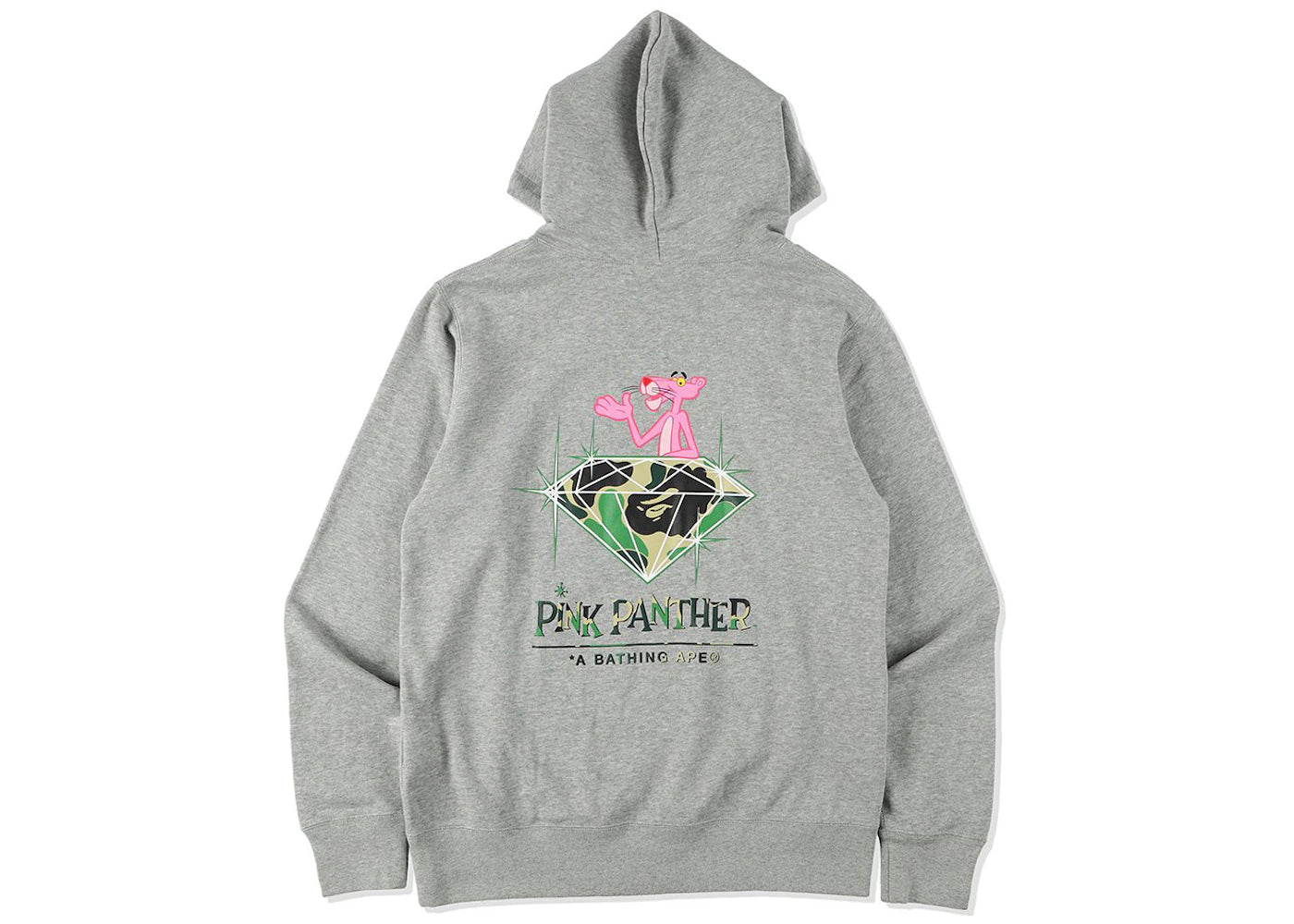 BAPE x Pink Panther Pullover Hoodie Gray