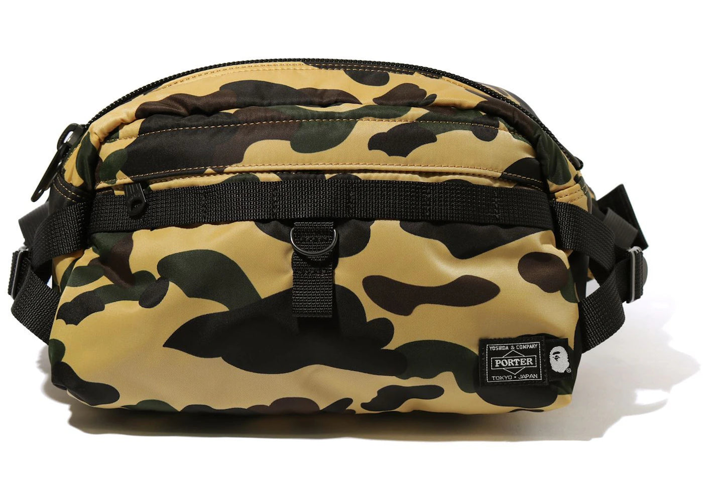 BAPE x Porter 1st Camo Waist Bag Yellow