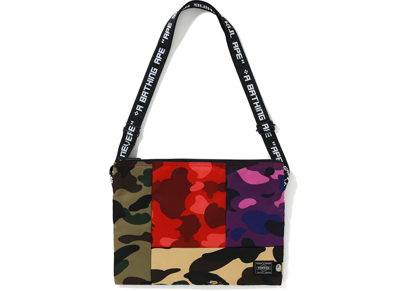 BAPE x Porter Mix Camo Sacoche Multi