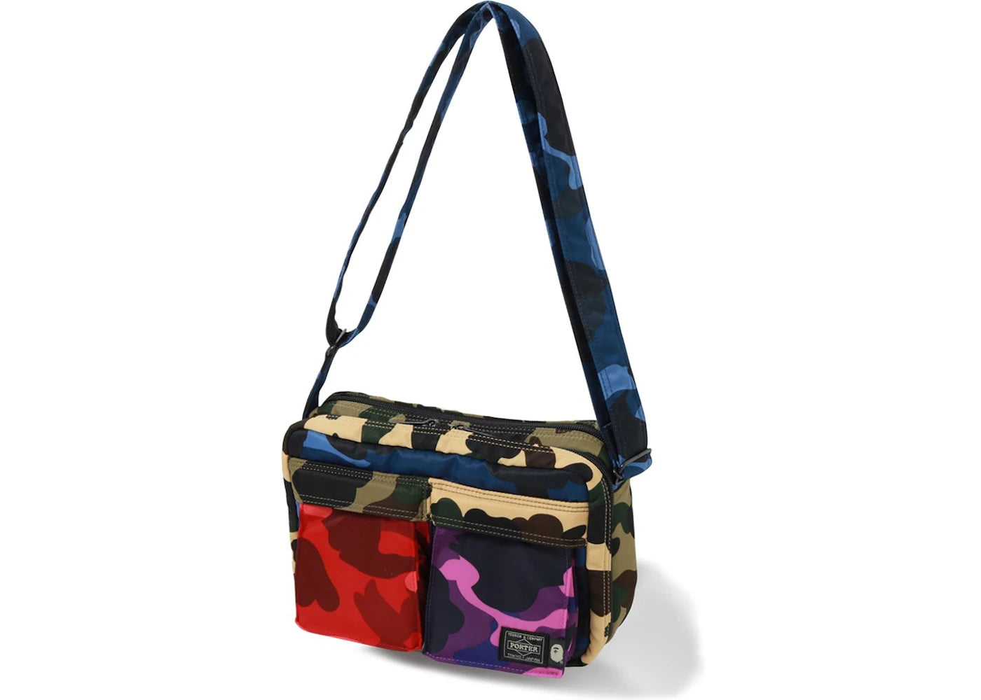 BAPE x Porter Mix Camo Shoulder Bag (Small) Multi