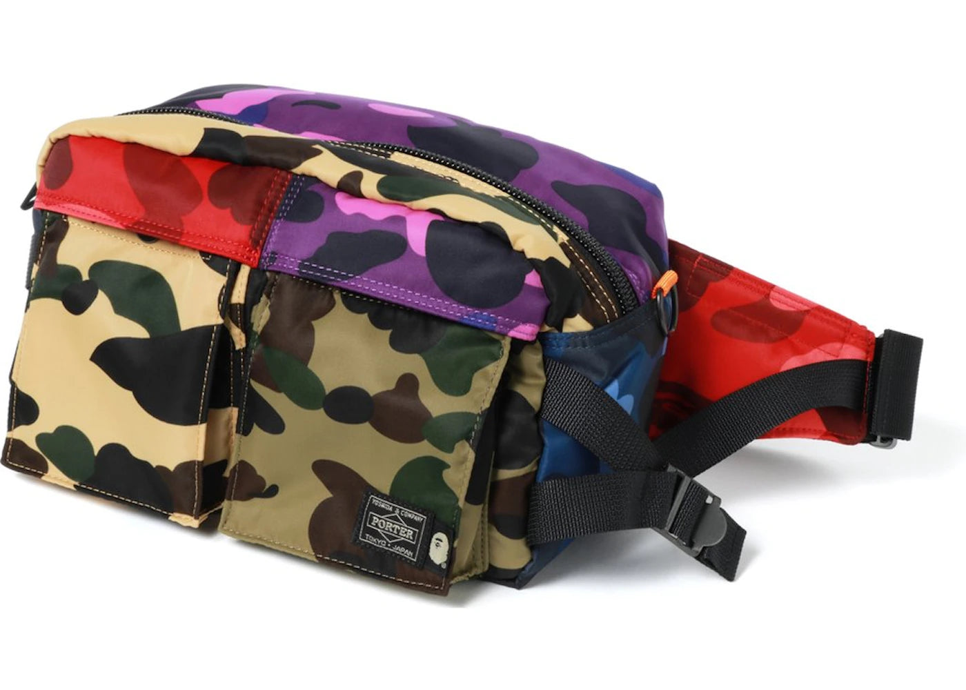 BAPE x Porter Mix Camo Waist Bag Multi
