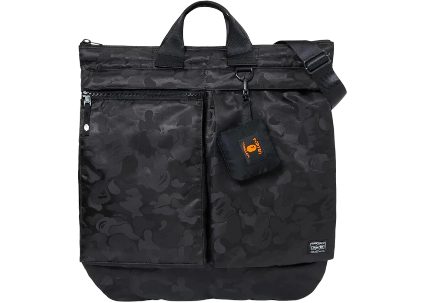 BAPE x Porter Stand Helmet Bag Black