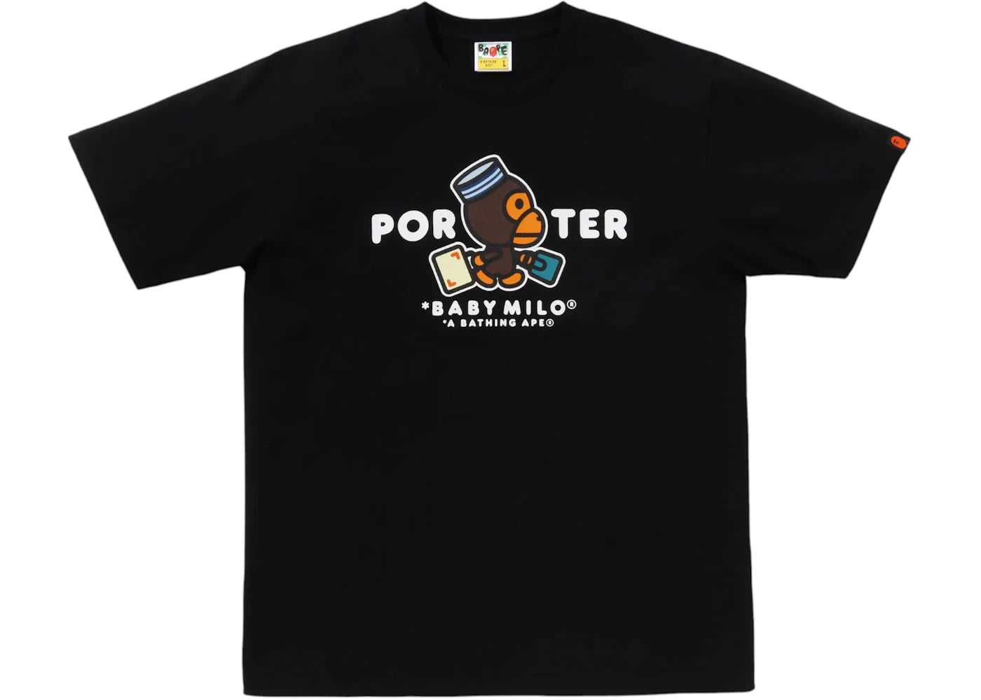 BAPE x Porter Stand Milo Tee Black