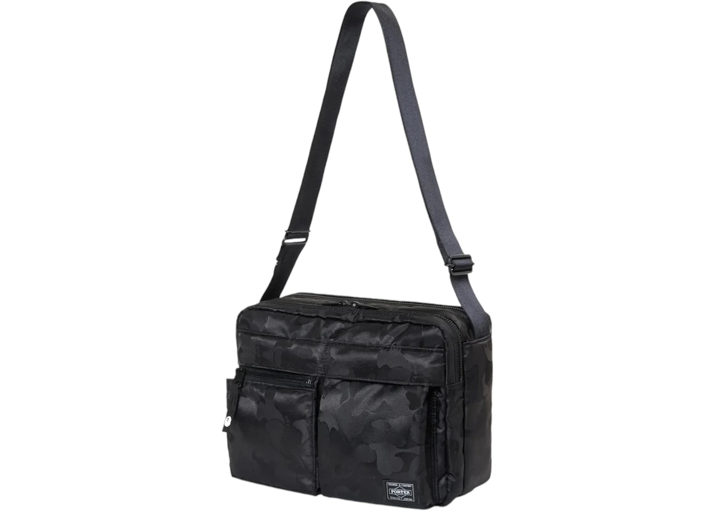 BAPE x Porter Stand Zip Sling Bag Black