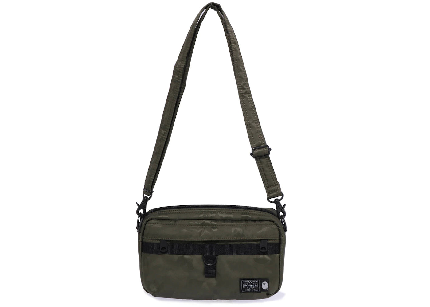 BAPE x Porter Solid Camo Shoulder Bag Olive Drab