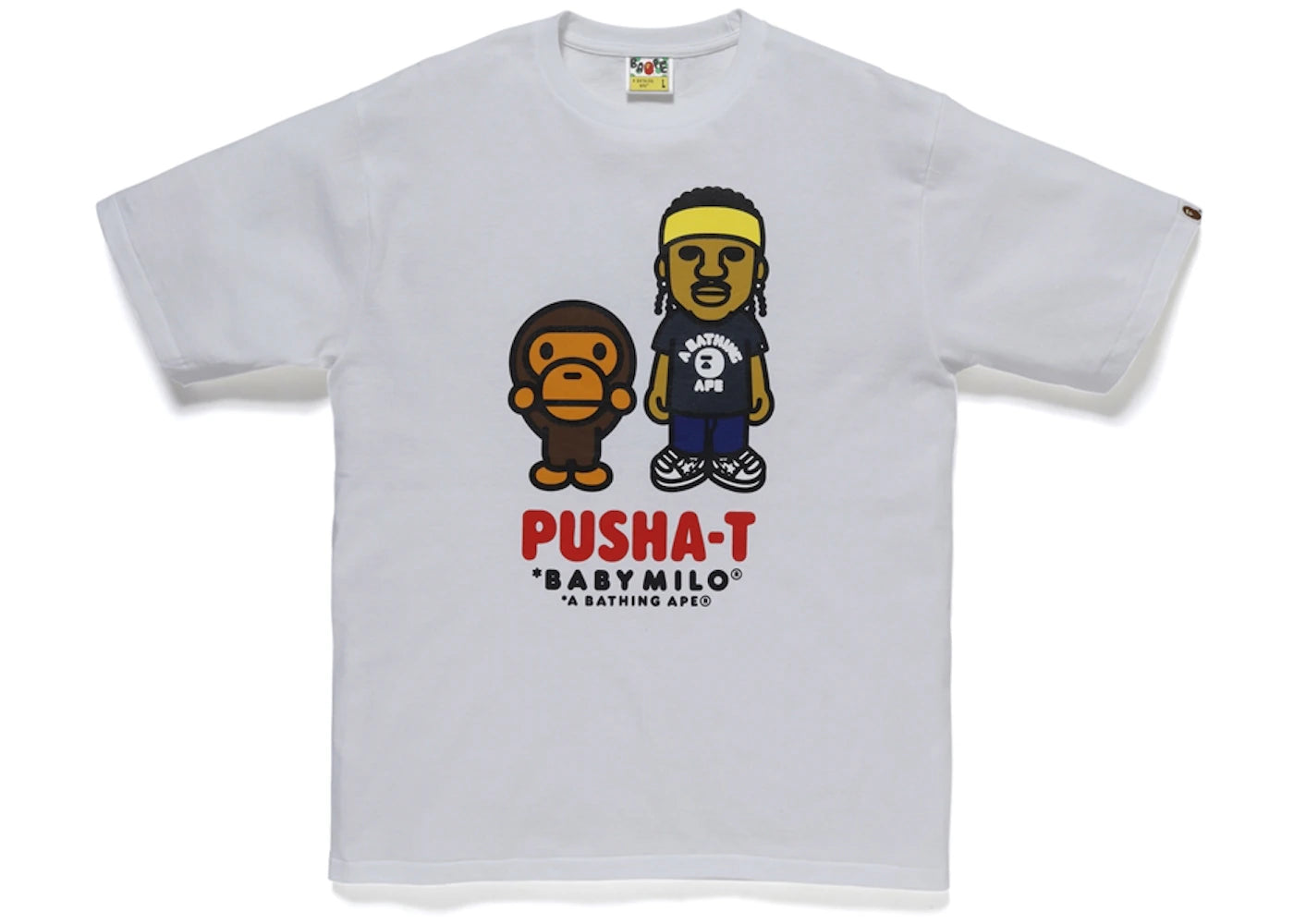 BAPE x Pusha T Baby Milo Tee White