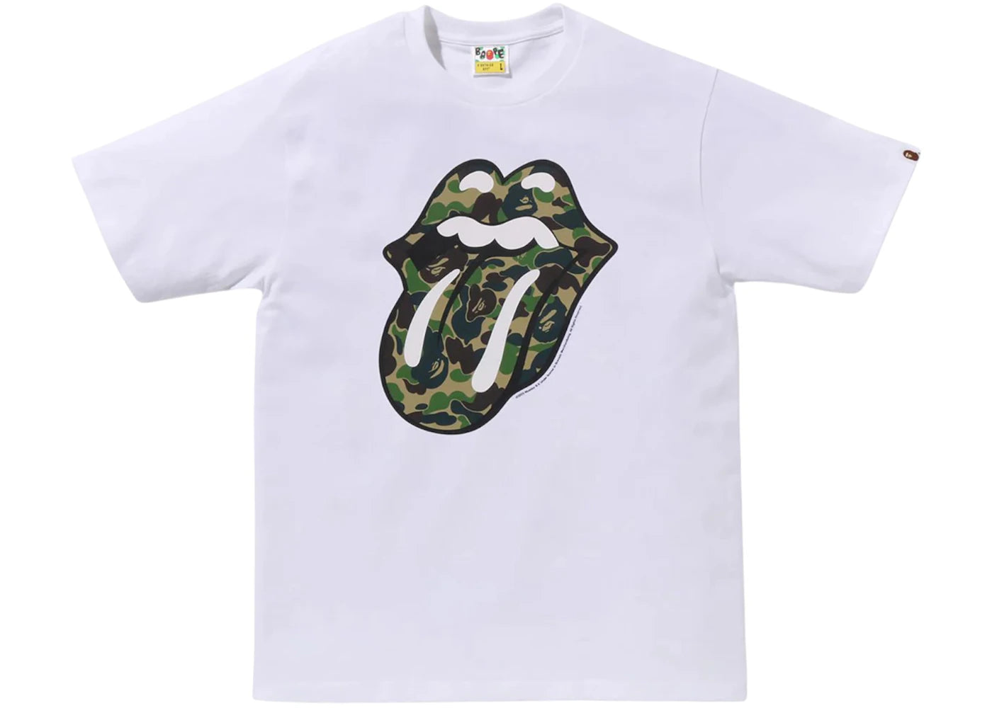 BAPE x Rolling Stones Tee White