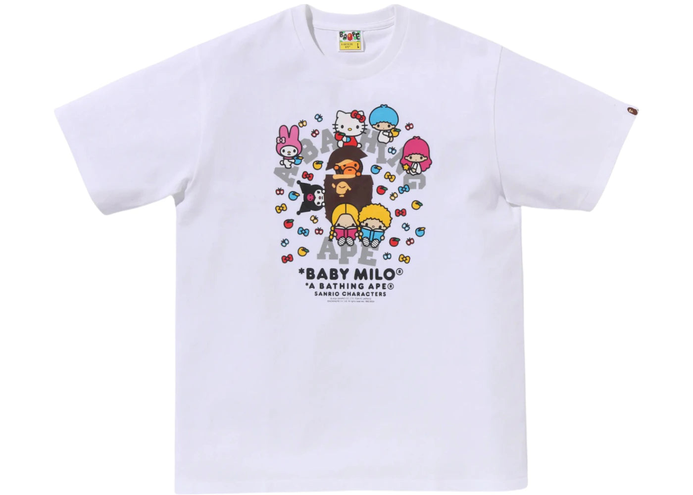 BAPE x Sanrio Characters Baby Milo II Tee White