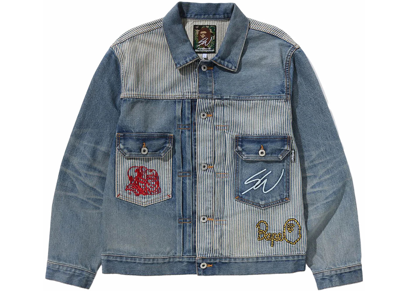 BAPE x Sean Wotherspoon Embroidery Denim Jacket Indigo
