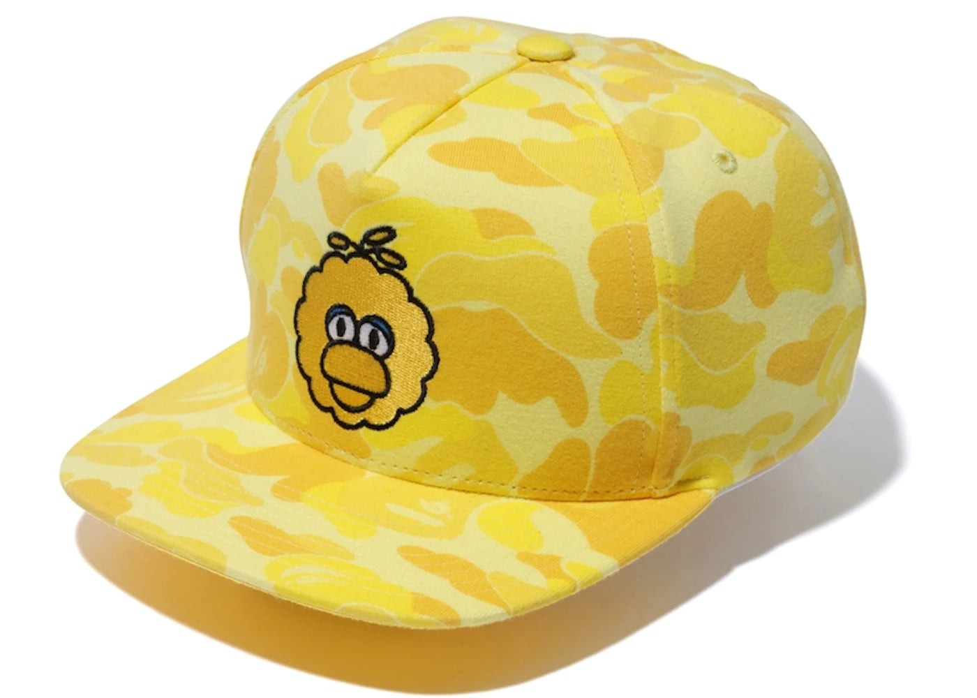 BAPE x Sesame Street ABC Camo Big Bird Snap Back Cap Yellow