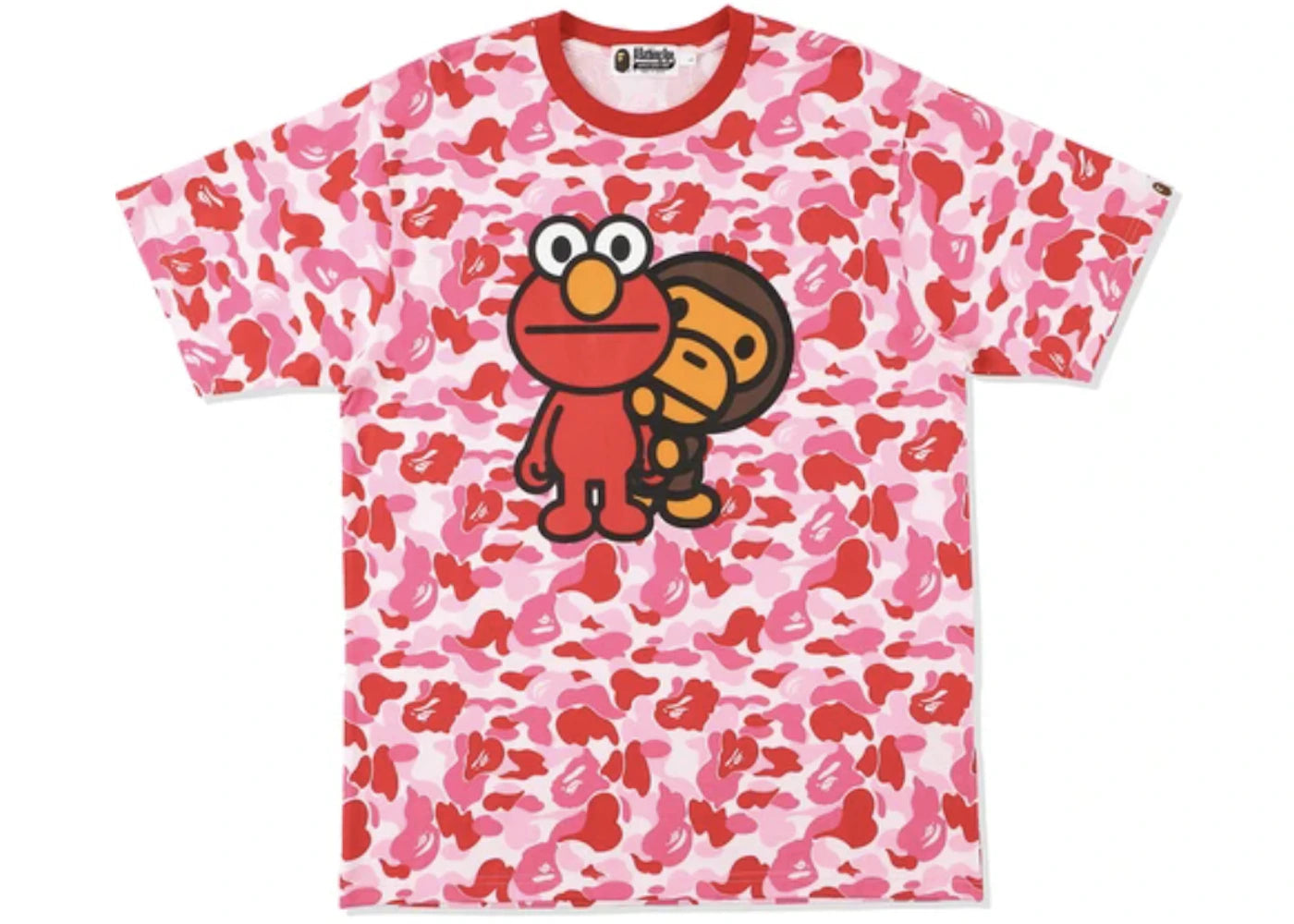 BAPE x Sesame Street ABC Camo Tee Pink