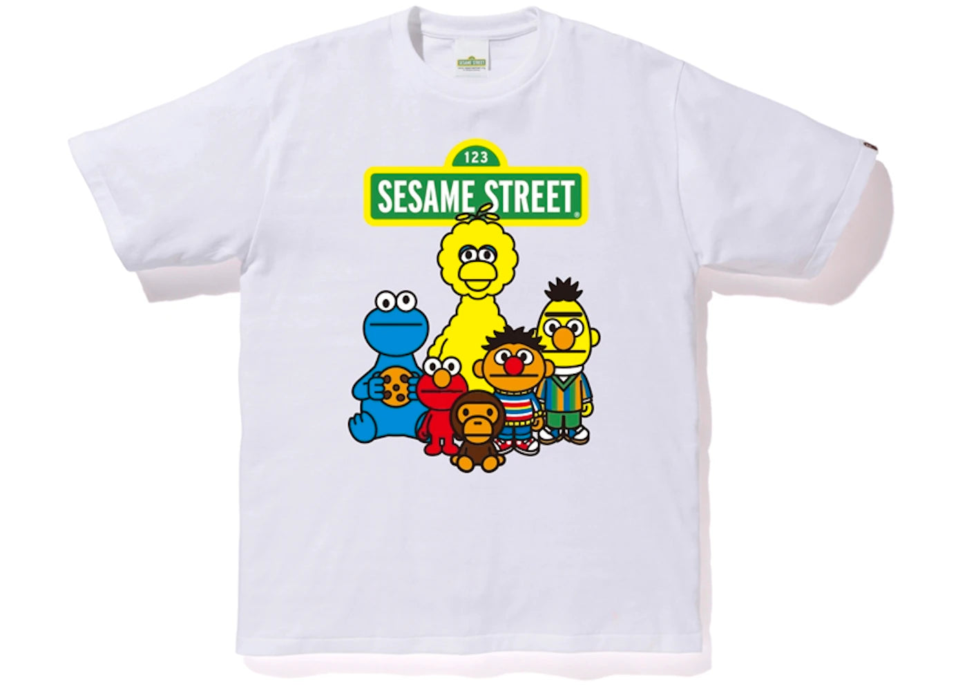 BAPE x Sesame Street Characters Tee #1 White