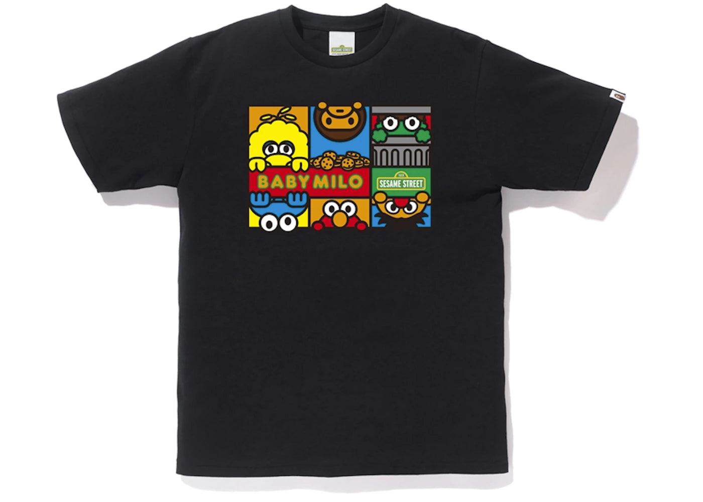 BAPE x Sesame Street Characters Tee #2 Black