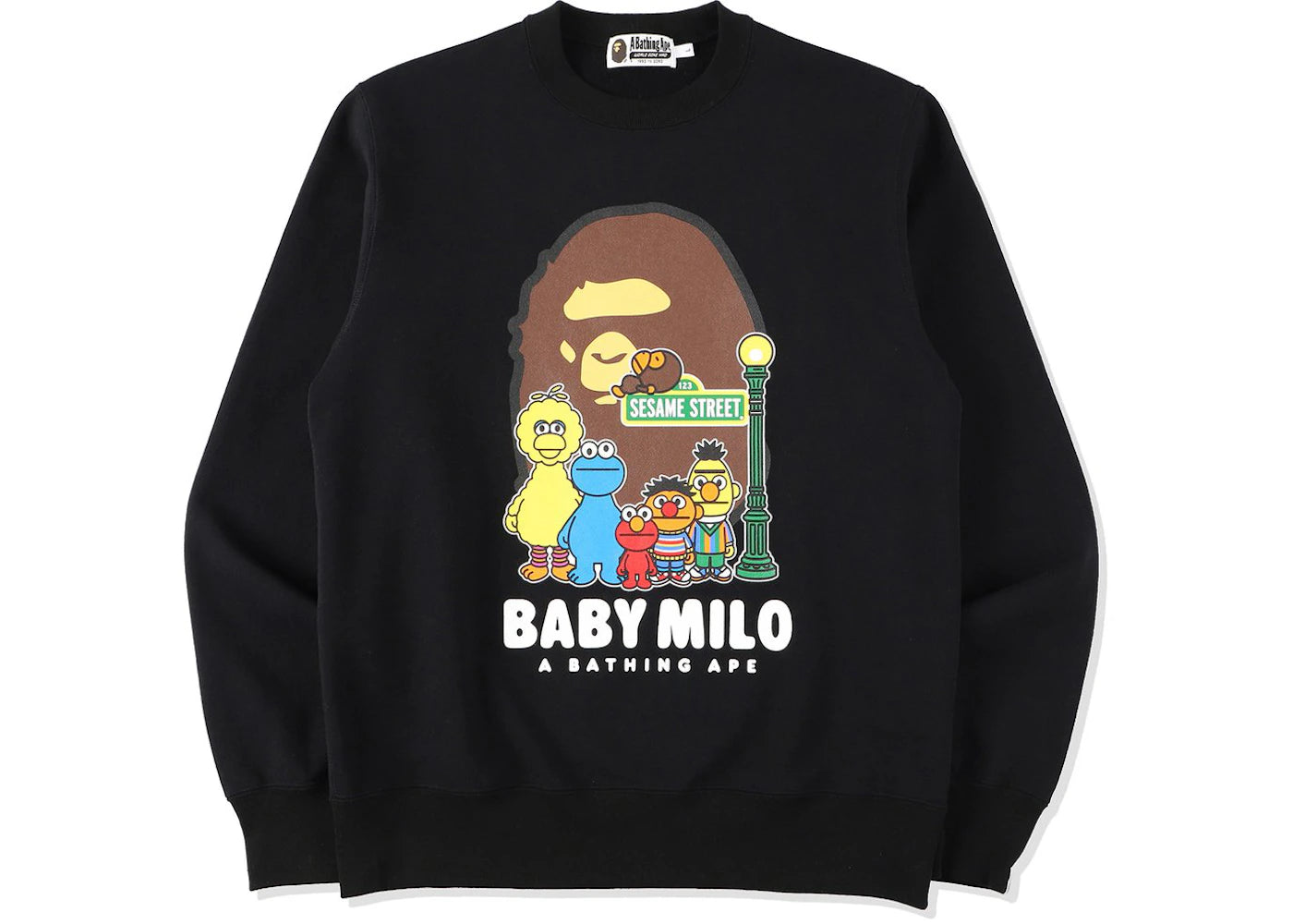 BAPE x Sesame Street Crewneck Black