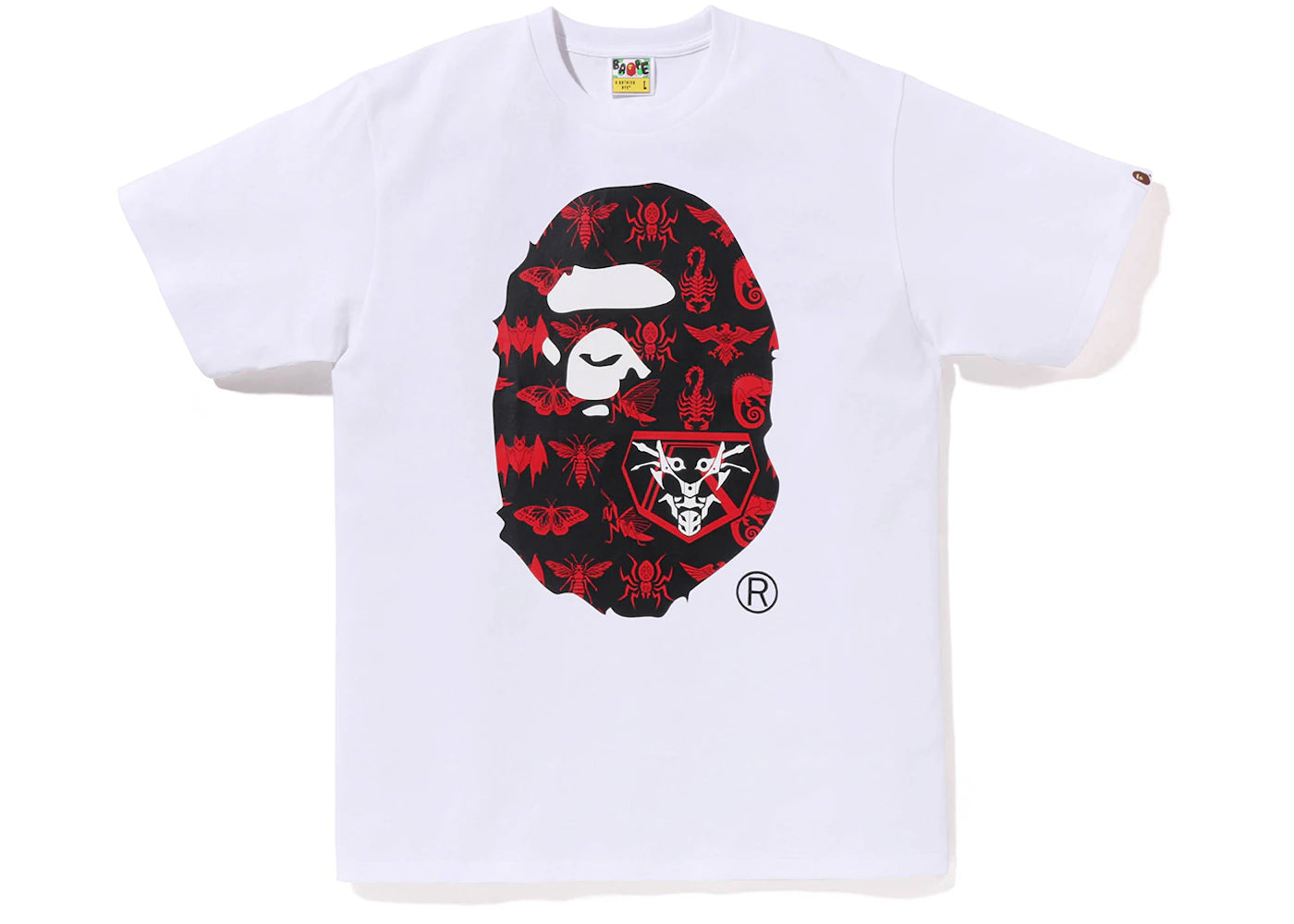 BAPE x Shin Kamen Rider Ape Head Tee White