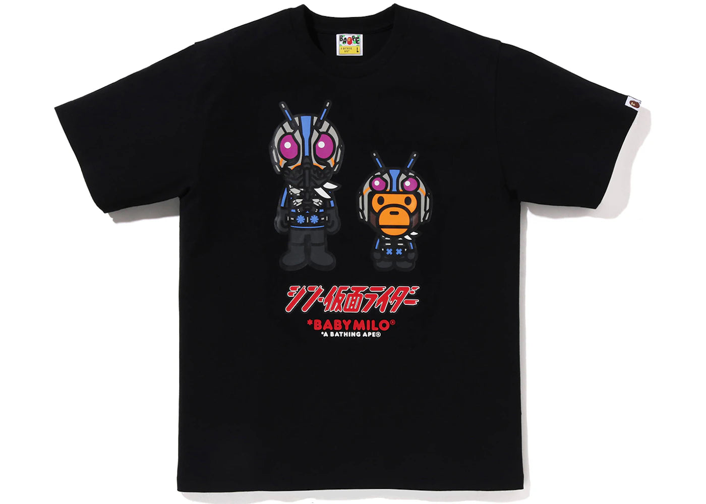 BAPE x Shin Kamen Rider No0 Baby Milo Tee Black