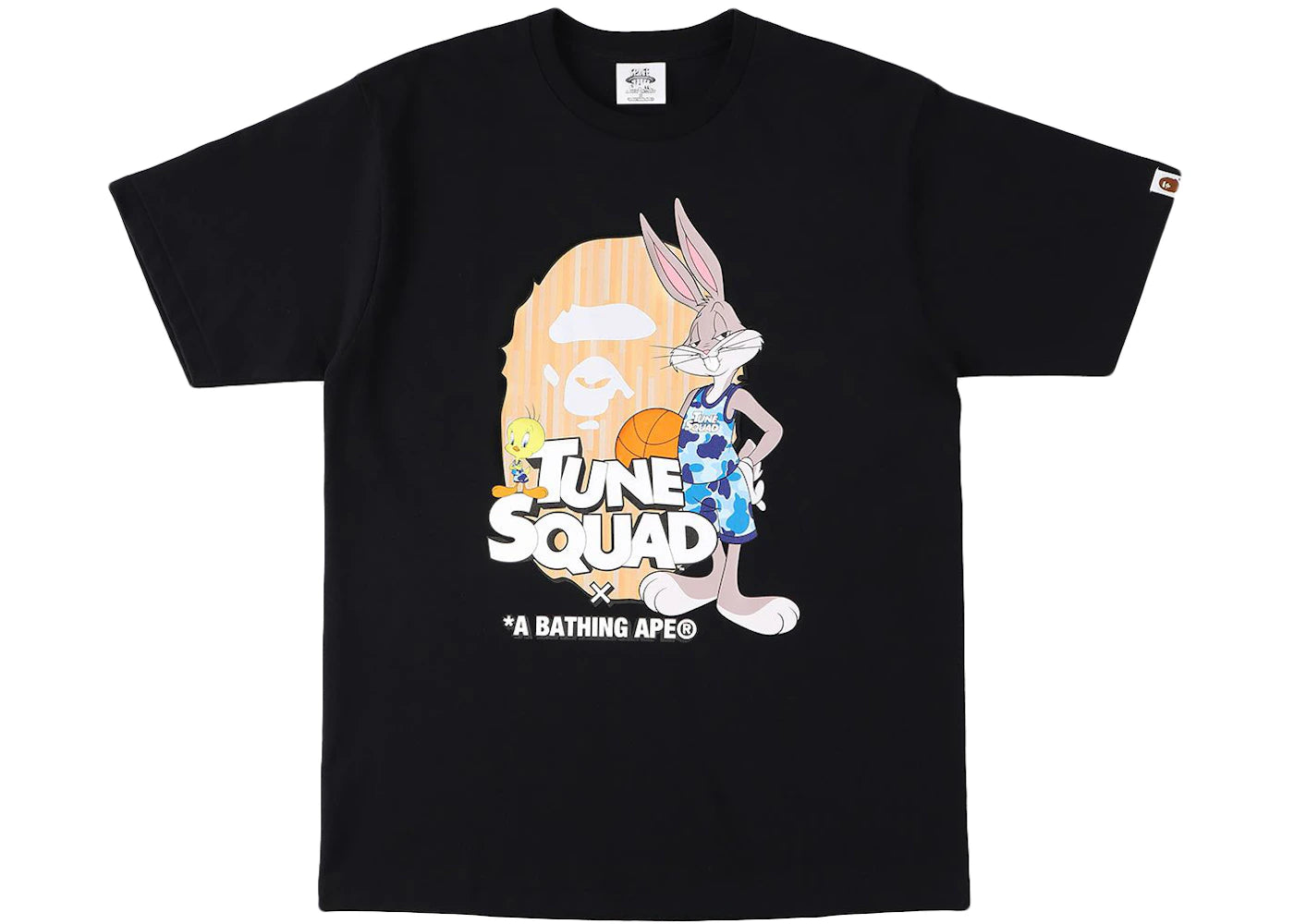 BAPE x Space Jam Ape Head Tee Black