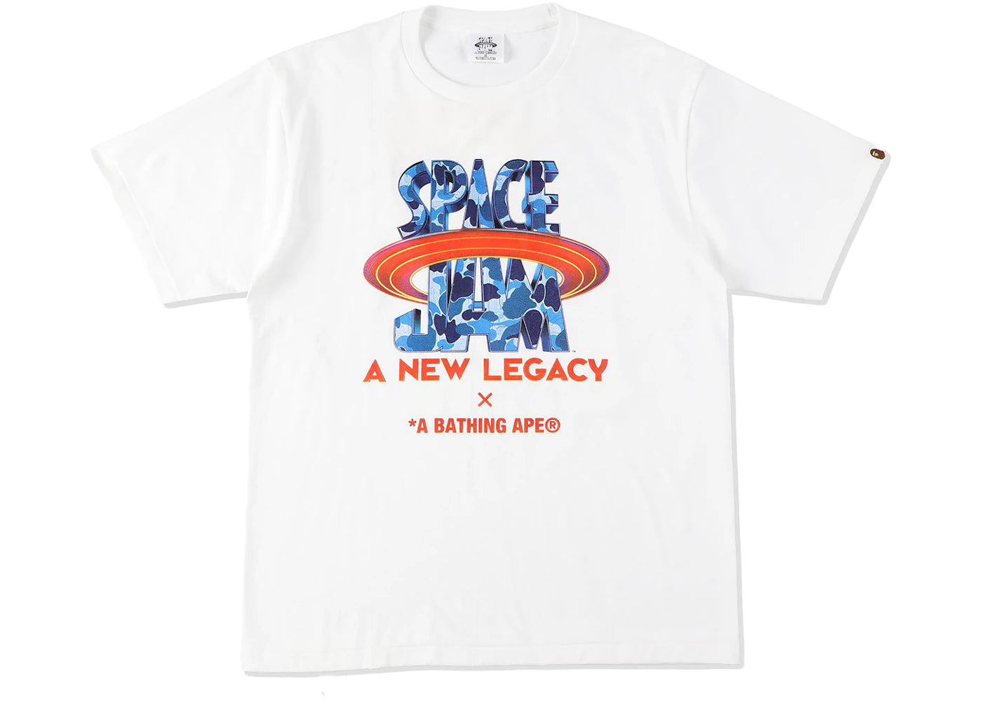 BAPE x Space Jam Logo Tee White