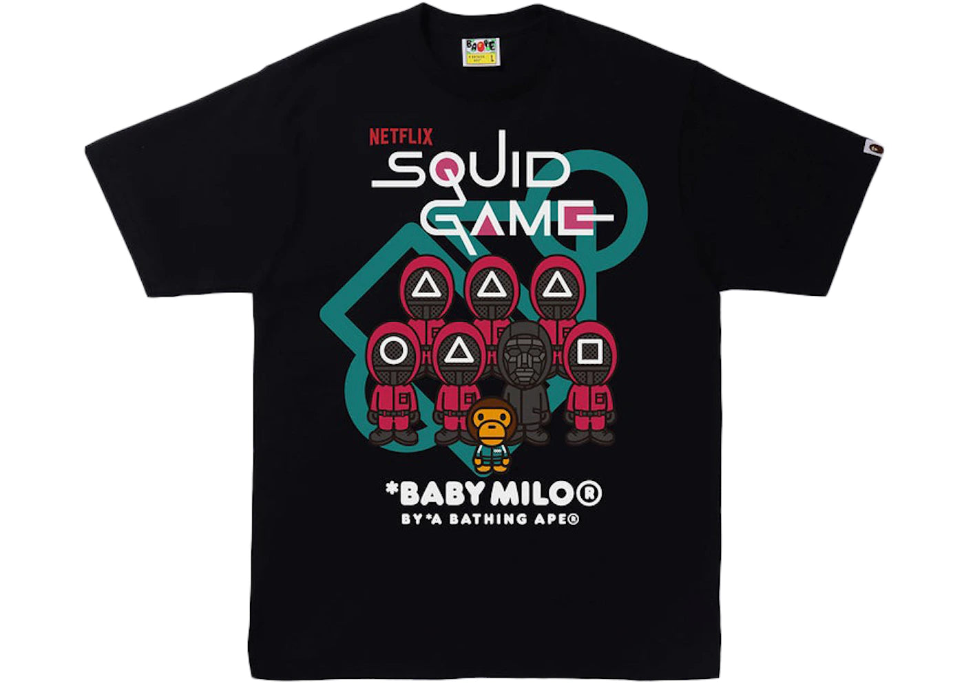 BAPE x Squid Game Baby Milo Tee Black