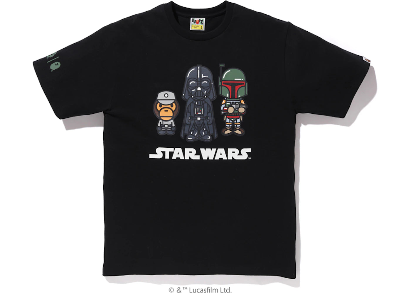BAPE x Star Wars Baby Milo Boba Fett Tee Black