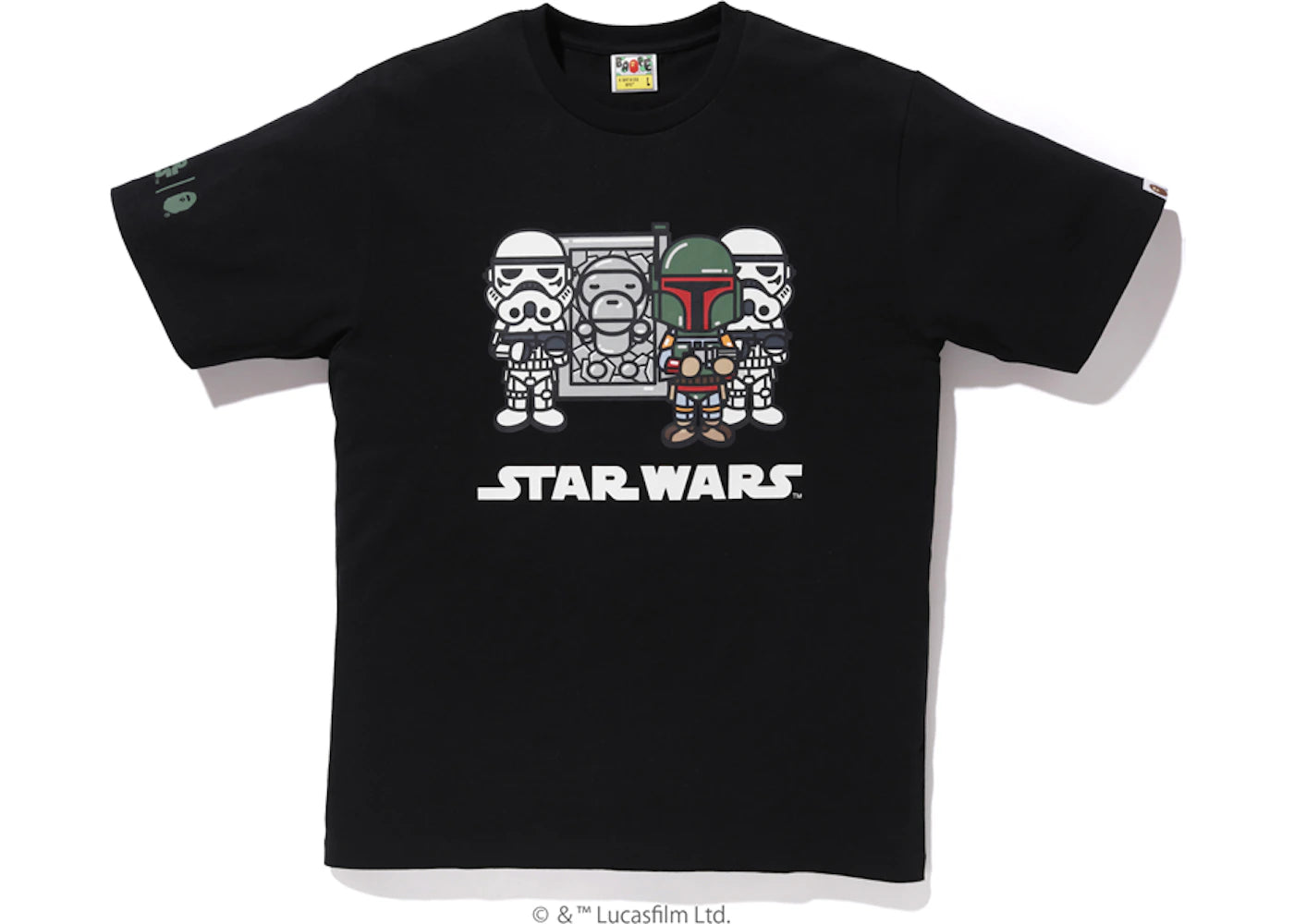 BAPE x Star Wars Baby Milo Carbonite Tee Black