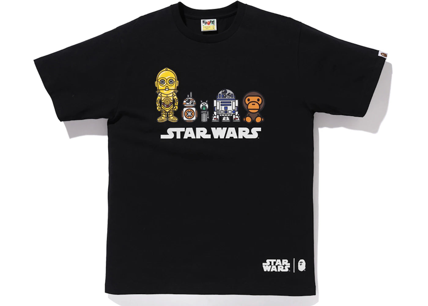 BAPE x Star Wars Droid Tee Black