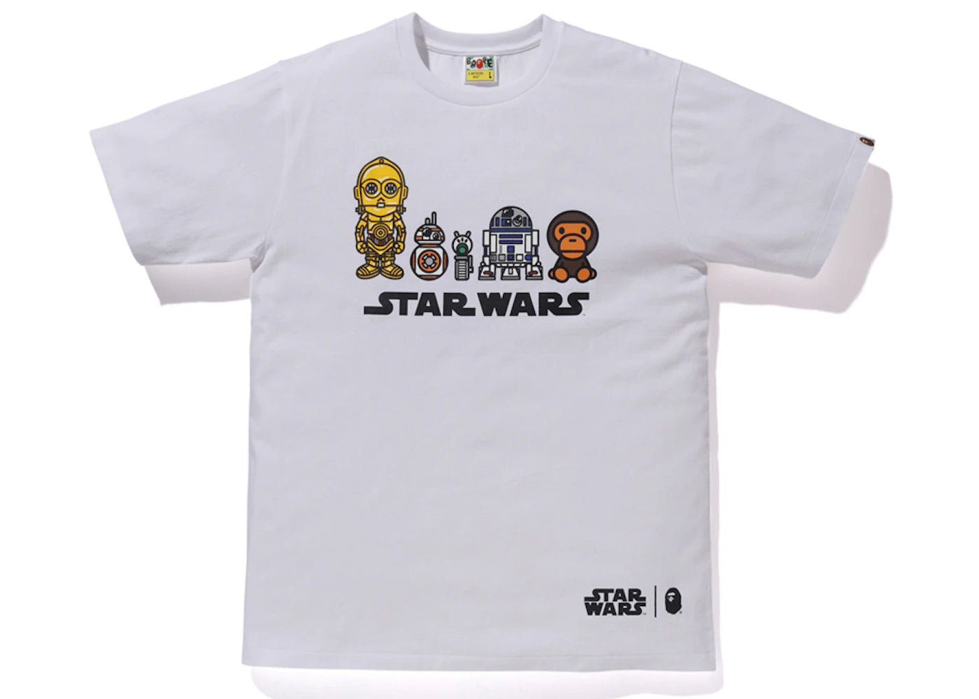 BAPE x Star Wars Droid Tee White