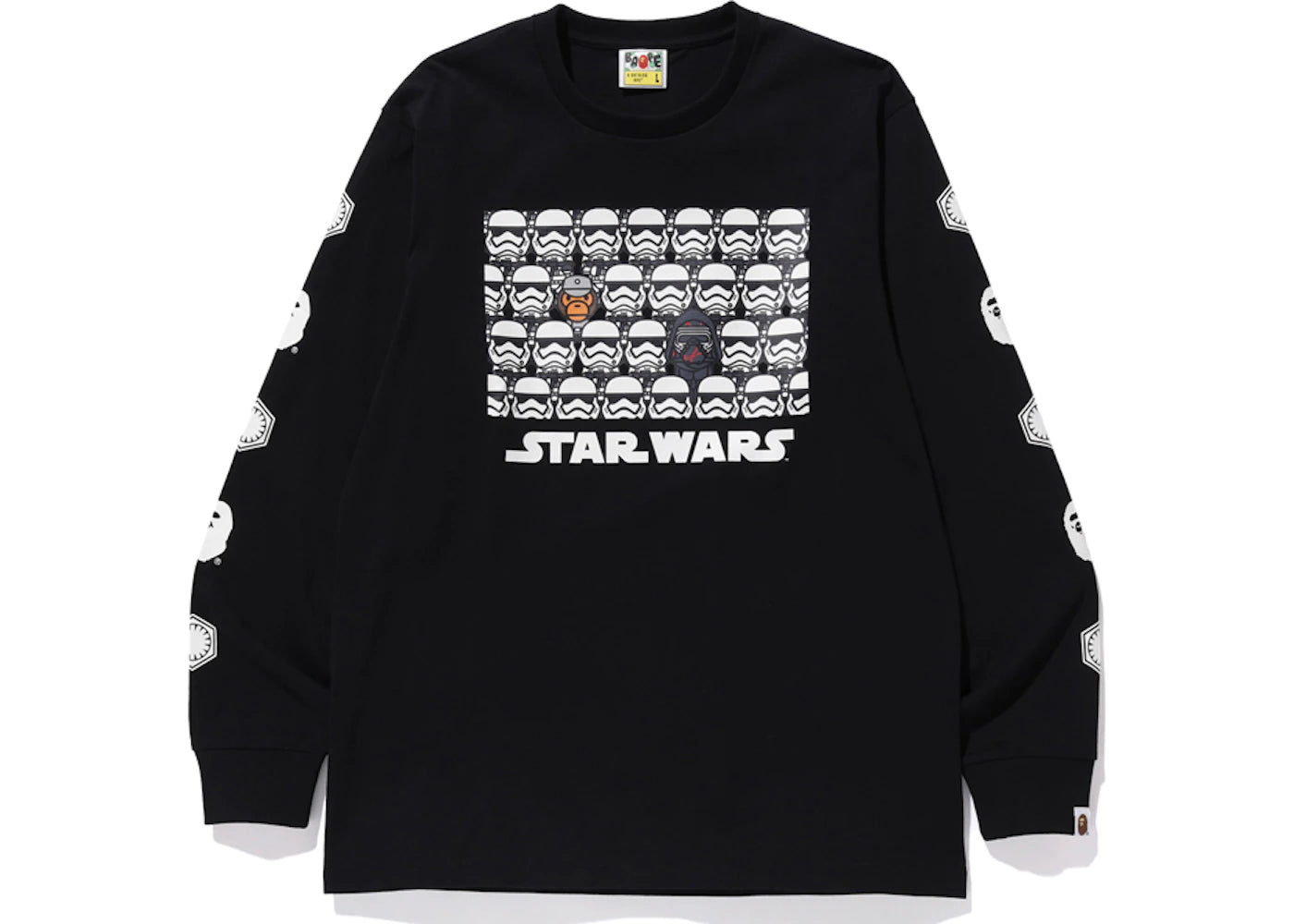 BAPE x Star Wars First Order L/S Tee Black