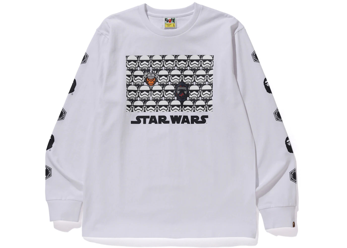 BAPE x Star Wars First Order L/S Tee White