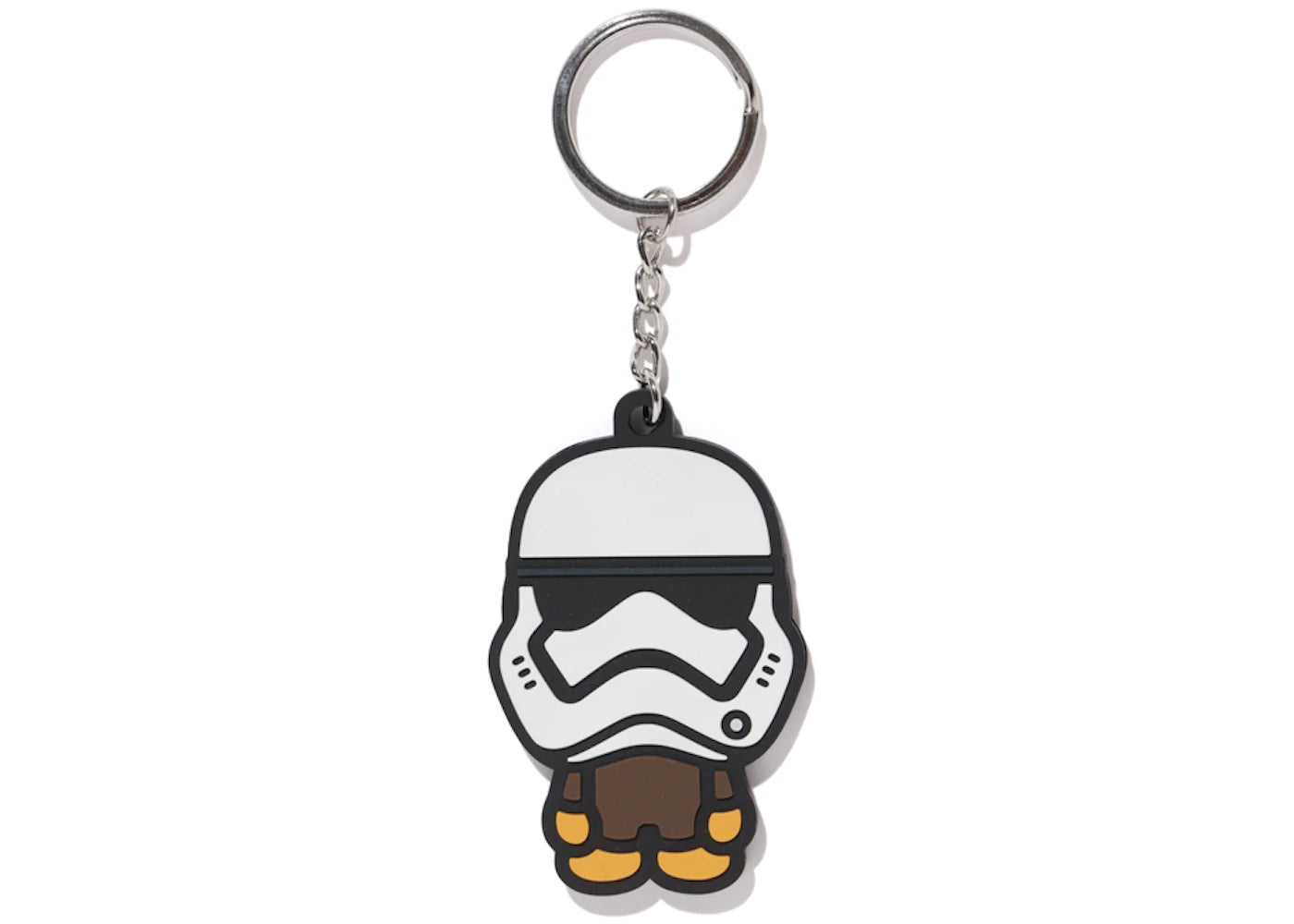 BAPE x Star Wars First Order Mask Keychain White
