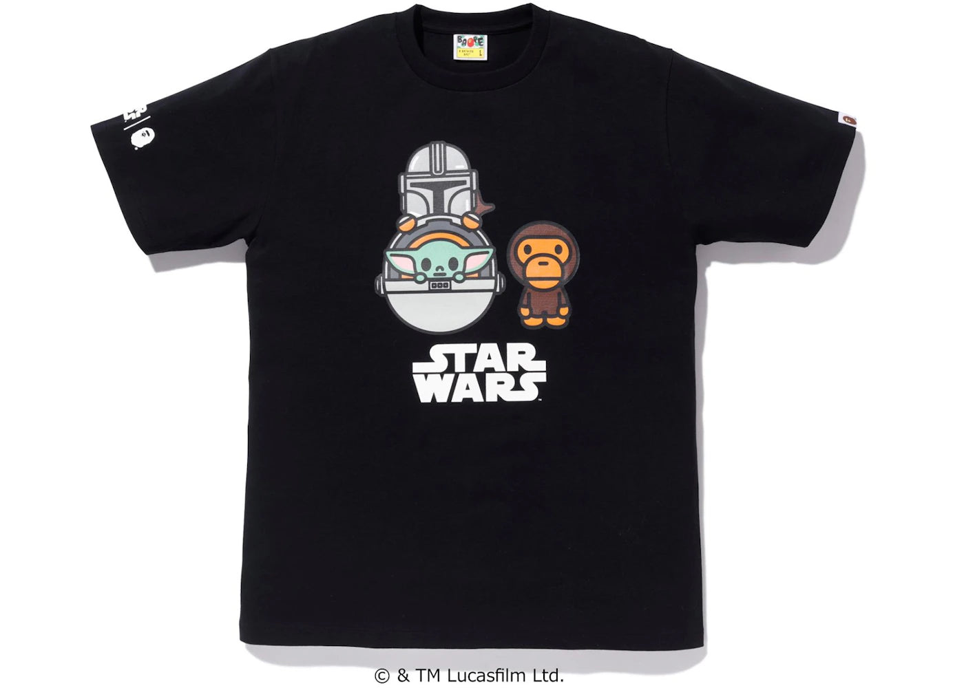 BAPE x Star Wars The Child Cargo Baby Milo Tee Black