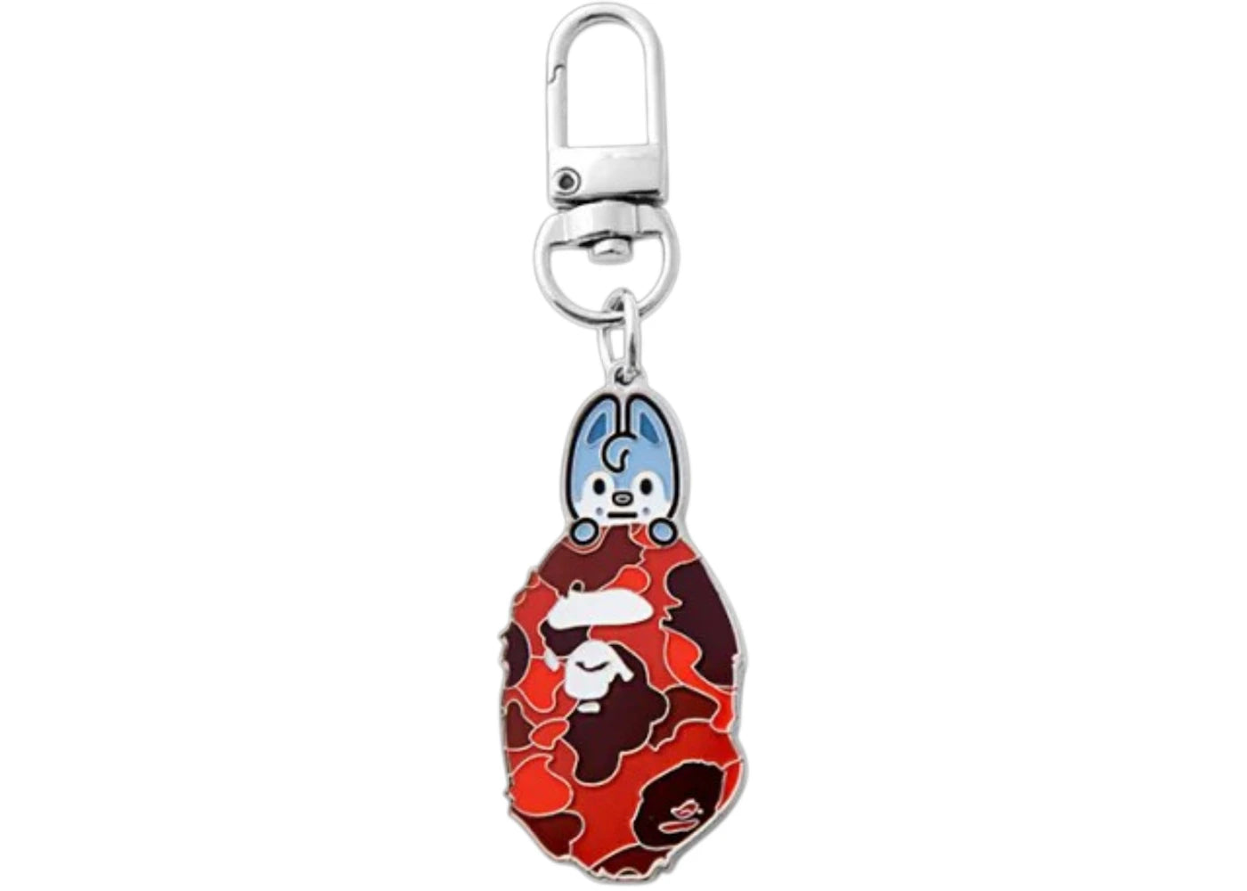 BAPE x Stray Kids Bang Chan Keychain Red
