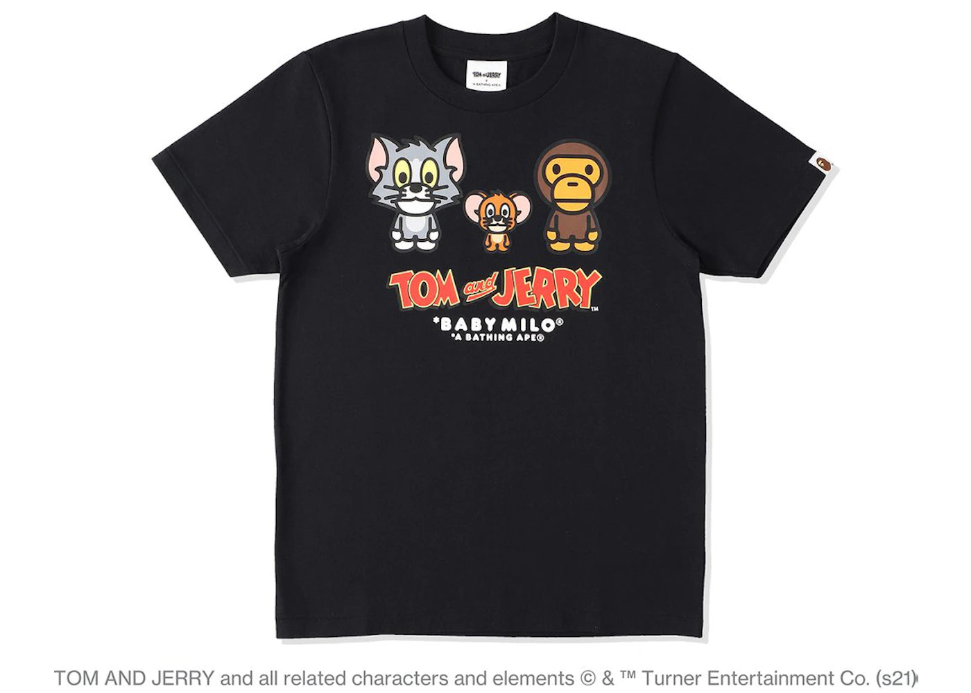 BAPE x Tom and Jerry Baby Milo 2 Tee Black