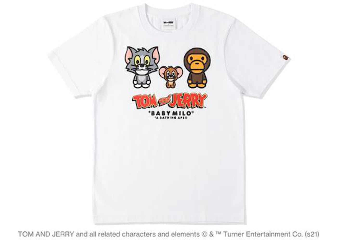 BAPE x Tom and Jerry Baby Milo 2 Tee White