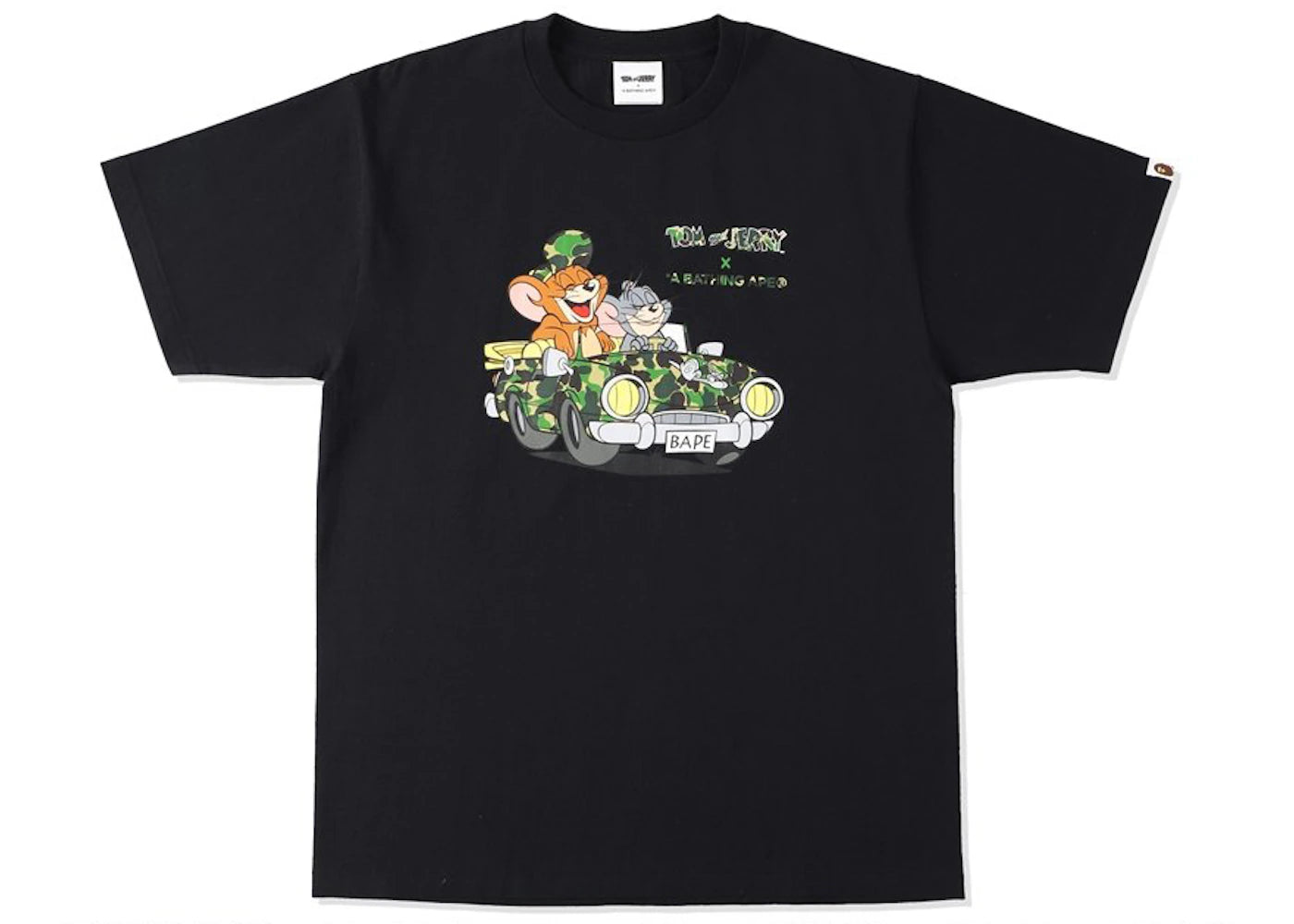 BAPE x Tom and Jerry Cruising Tee Black