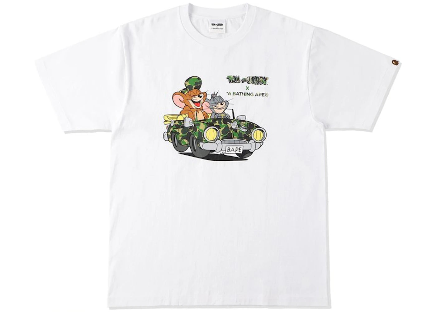 BAPE x Tom and Jerry Cruising Tee White