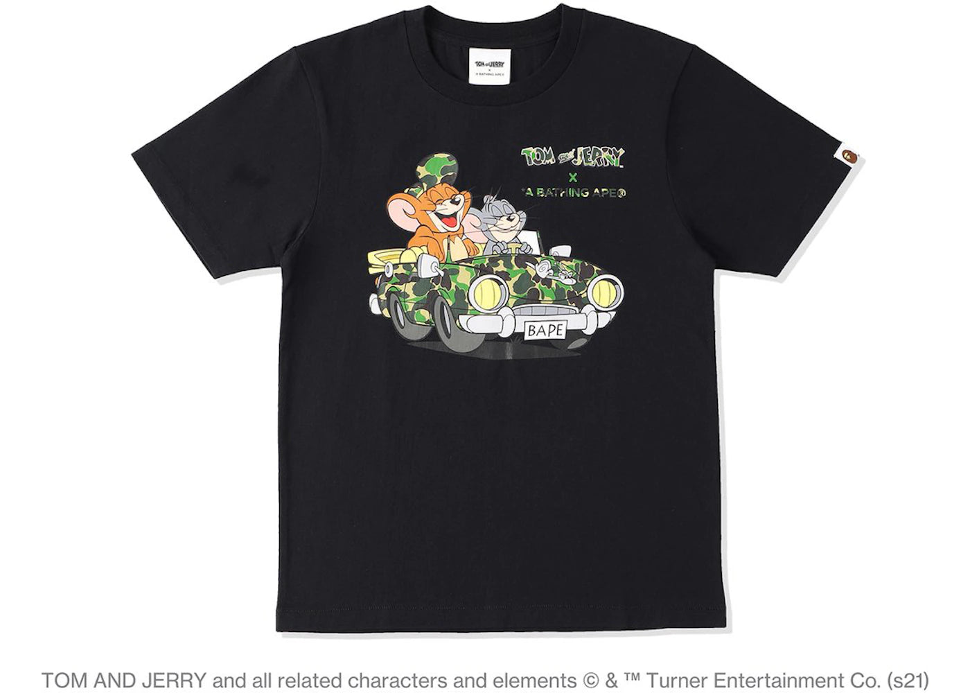 BAPE x Tom and Jerry Cruising Womens Tee Black