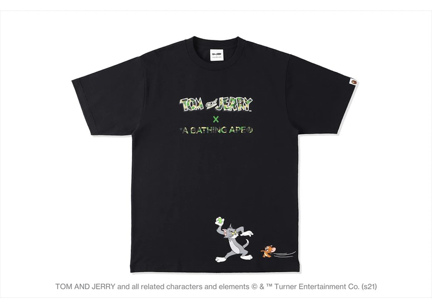 BAPE x Tom and Jerry Tee Black