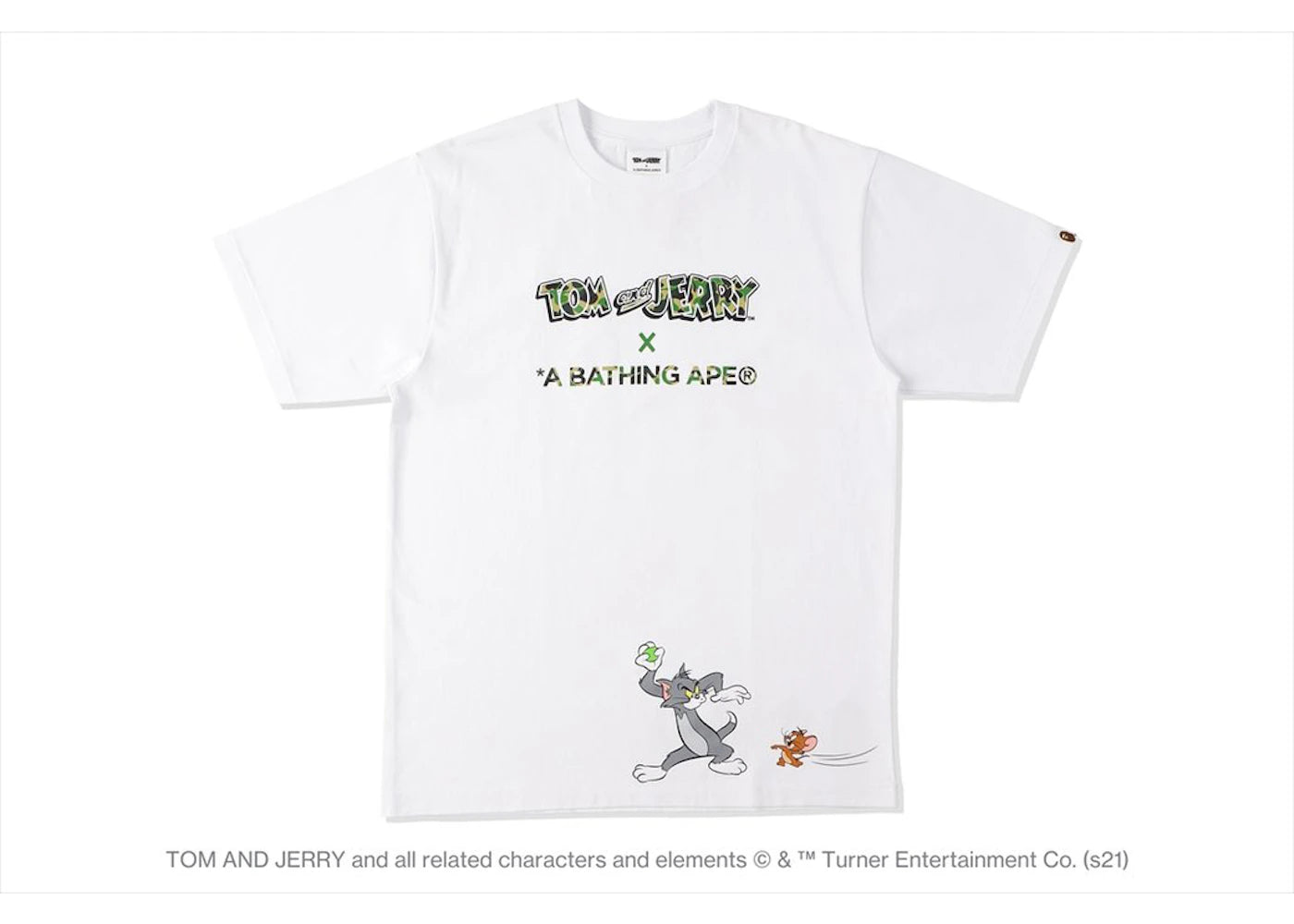 BAPE x Tom and Jerry Tee White