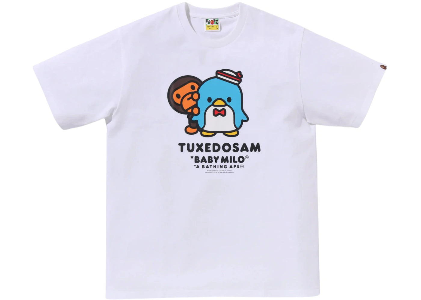 BAPE x TuxedoSam Baby Milo Tee White