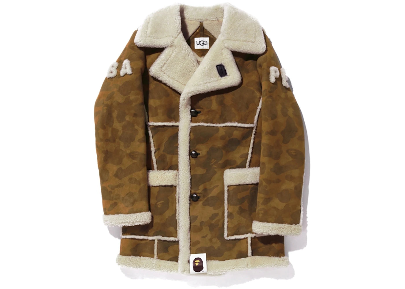 BAPE x UGG Mouton Coat Brown