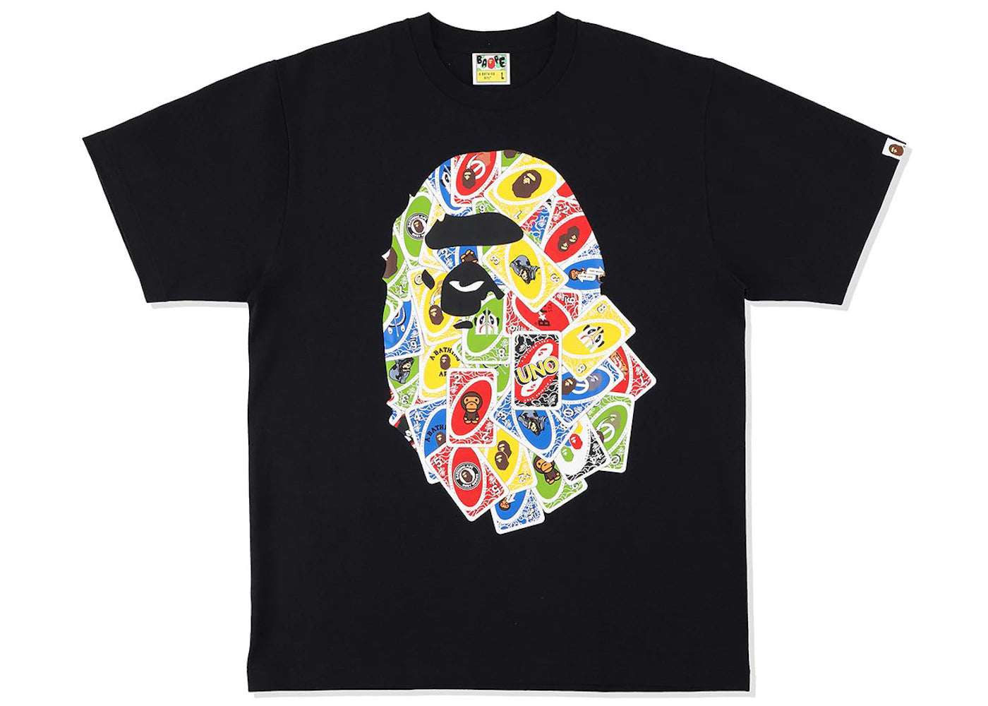 BAPE x UNO Ape Head Tee Black